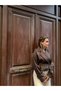 Women's Crop Oversize Short Trench Coat with Belt Detail, Seasonal Stylish Jacket - 3