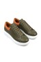 Zrk-Dx3 Premium Genuine Leather Khaki Casual Men's Sneaker