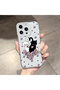 iPhone 14 Pro Max Compatible Camera Protected Anti-Shock Aesthetic Print Patterned Transparent Silicone Case - 2