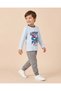 Boys Blue Printed Long Sleeve T-Shirt - 2