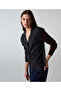 Monogram broşlu colorblock hırka - 6