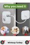# Lock No-Mount Self-Adhesive Door Window Cabinet Child Baby Room Home Office Workplace Stylish Aesthetic Practical Plate Safety Lock with Rope and Key 2 Pieces - 4