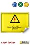Keep the Covers of the Boards Closed! Isg Warning Sign Sticker 70X100 cm
