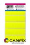 20X40 mm Phosphorescent Yellow Coding Label with 5 Side-By-Side Cutouts - 2