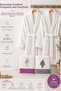 4 Piece Family Bathrobe Set Cotton Women's Men's Bathrobe with Head Towel Daily - 3