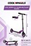 Safe Brake 2-Wheel Foldable Kids' Scooter – Hand Brake Safety System, 88 cm Adjustable Length, Practical and Portable (Ages 8+)