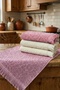 White-Dry Rose 4-Piece 30X50 cm Hand and Face Towel Set Kitchen Towels