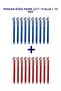 2271 Office Prime Ballpoint Pen Set 20 Pcs (10 Blue + 10 Red)