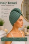 Karmila Cotton Buttoned Towel Hair Cap
