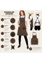 5 Pieces of Istanbul Aprons with Your Logo, Chestnut Brown Color, Water-Repellent Fabric - Professional Apron with Vegan Leather Detail - 3