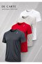 4-Pack Sporty Athletic Breathable Reflective Detailed Sport Kappa T-Shirts