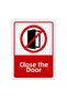 "Keep Your Door Closed" Warning Sign 25X35 cm – Foil Printing on Forex, Double-Sided with Tape - 5