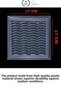 # Ventilation Square Chimney Cover Adjustable Wall Vent Anthracite Gray Filtered Ventilation Cover Plastic Ventilation Panel Anti-Dust and Insect Decorative Air Outlet Grille Durable Use 17X17 cm - 5
