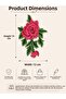 Pink Rose Pattern Embroidered Fabric Applique for Jeans Jacket T-Shirt and Bag Decoration - 1 Piece - 2