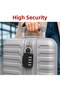 Padlock 2-Pack Durable Combination Pack Carbon Steel 4 Digit Luggage Bag Cabinet Lock - 2
