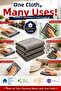 3-Piece Microfiber Cleaning Cloth 40X40 cm Multi-Purpose Kitchen Glass Bathroom Cleaning Set - 6