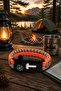5-in-1 Paracord Bracelet with Compass, Whistle, Fire Starter, and Cutter - 2