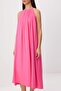 Pembe Düz Düz Kesim Maxi Dokuma Elbise TWOSS25EL00257 - 3