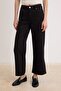 Siyah %100 Tencel Yüksek Bel Culotte Jeans TWOSS26JE00357 - 3