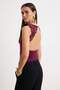 Mürdüm Düz Halter Yaka Kolsuz Örme Sandy Body TPRSS26BD00011 - 4