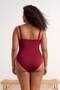 Burgundy Thinning Effect t Shaping / Sculpting K Double-Breasted Detailed Swimsuit Tbbss26Am00016 - 3