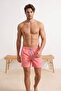 Pink Lace-Up Regular Length Regular Fit Men's Swim Shorts Tmnss26Ds00006
