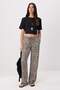 Çok Renkli Animal Wide Leg/Geniş Paça Beli Lastikli Normal Bel Yumuşak Örme Pantolon TWOSS26PL00216