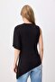 Siyah Fitted/Vücuda Oturan Yarasa Kol Uzun Esnek Örme Bluz TWOSS26BZ00959 - 4