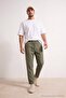 Haki Beli Lastikli Straight Erkek Pantolon TMNSS26PL00040 - 3