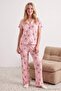 Pink 100% Cotton Star Knitted Pajamas Set Thmaw27Pt00141