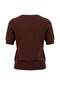 Kahverengi More Sustainable Bisiklet Yaka Regular Bluz TWOSS26BZ00506 - 7