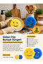 2-Piece Dishwashing Sponge Sponge Double-Sided Smiling Face Sponge Magic Sponge Multi-Purpose Cleaning Sponge