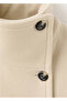 Wool Blend Funnel Collar Coat - 7