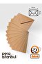 50 Pcs Brown Tea Brown Kraft Envelope Invitation Luxury Greeting Card Letter Seal Wallet Large - 2