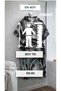Black and White Poncho Beach Towel-Defoludur - 4