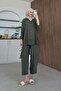 Pargalı Pantsuit Khaki - 3