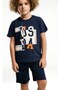 Youth boy 2052 holographic print 2-piece set gkp0134 - 2