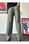 Pile Detailed Fabric Baggy Trousers - 3