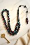 Handcrafted High-End Kuka Prayer Beads – Special Design with Enamel Inlay and Brass Embellishments