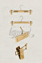 5 Pieces Plastic Gold Plated Trouser Hanger Skirt Hanger Clothes Hanger - 4