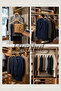 Business Class 50 Pieces 44 cm Gold Italian Hook Solid Wood Clothes Hanger Coat Hanger Jacket Hanger - 5