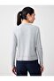 Gray Round Neck Long Sleeve Button Detailed Knitwear Cardigan - 5