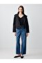 Black Straight Cut Long Sleeve Knitted Jacket with Pocket Detail - 2