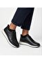 Men's Black Genuine Leather Comfortable Sole Casual Shoes 207 - 4