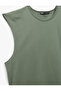Cotton Crew Neck Basic Sleeveless T-Shirt - 6