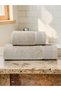 Cascade Towel Set Pack of 2 | Bath Towel 70x140cm & Hand Towel 50x90cm | 100% Cotton 750 GSM | Beige - 4