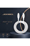 | كابل شحن سريع من USB-C إلى USB-C - 1.2 متر - أبيض - توصيل طاقة 60 واط - 2