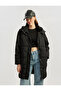 Oversize Puffer Jacket with Hooded Snap Button and Zipper