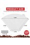 100 Count #4 Coffee Filters for Pour Over, Oxygen-Bleached White Paper - 6