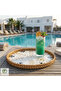 Aswan Handmade Rattan Tray 30 cm – Natural Wicker Presentation Tray, Bohemian Decorative Serving Tray - 7